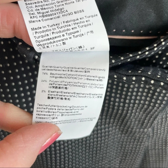 BOSS Hugo Boss Tanitea Cropped Dot Pants Black Business Casual Women’s 4 - Picture 10 of 12